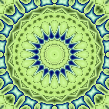 绿色花纹背景