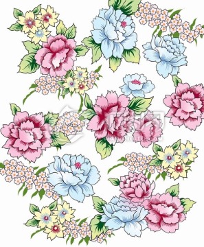 布料图案花卉设计