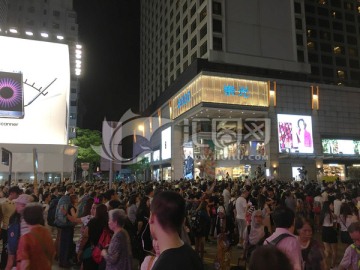 香港街头夜景
