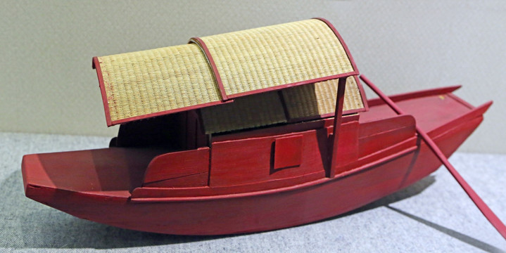 清代救生红船模型