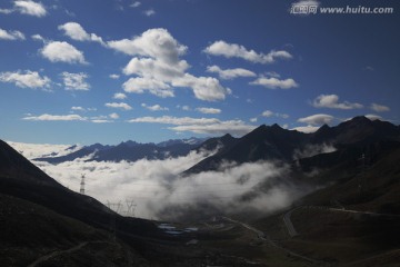 高山峡谷 平流云