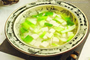 青菜豆腐汤