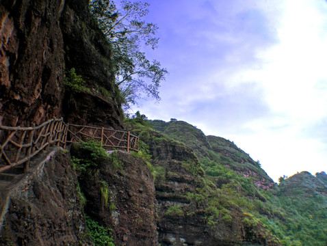 金华九峰山 九峰栈道 全景