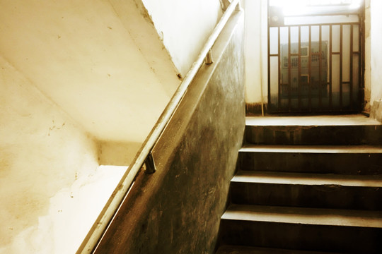老苏州 五六十年代的楼梯间