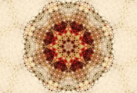 马赛克花纹