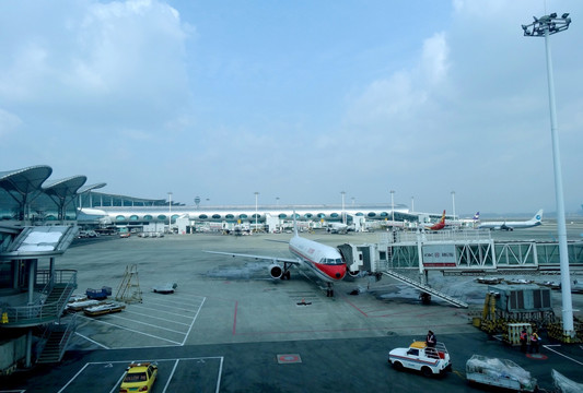 重庆江北机场 停机坪