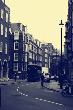 老照片英国街景