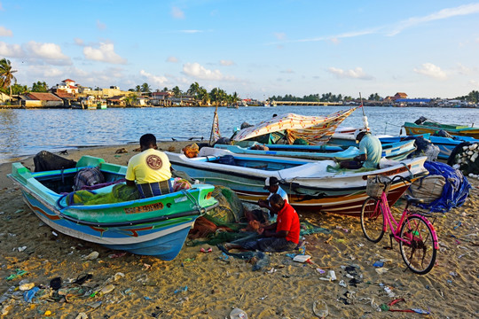 斯里兰卡渔村
