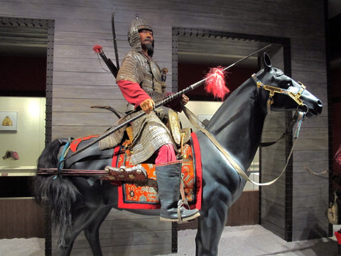 重装骑兵 藏族武士塑像