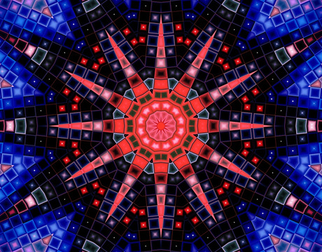 几何拼花 马赛克图案