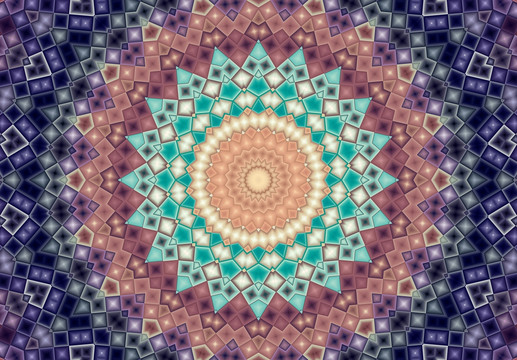 几何拼花背景墙