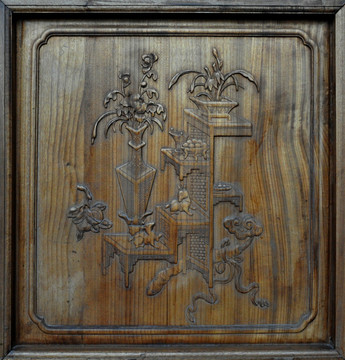 木刻花板  木雕装饰图案
