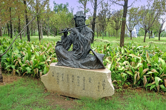 张志和雕像 金华历史名人雕塑园