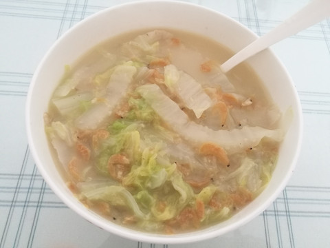 白菜虾皮汤
