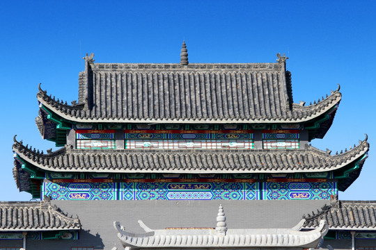 飞檐 房檐 琉璃瓦 中国建筑