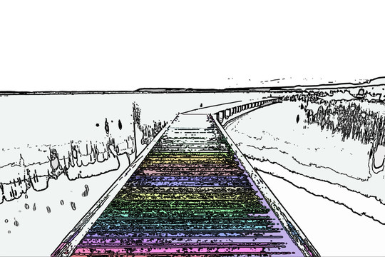 现代风景装饰画