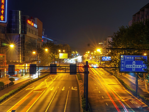 立交桥夜景