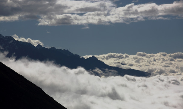 天空云彩 牛背山