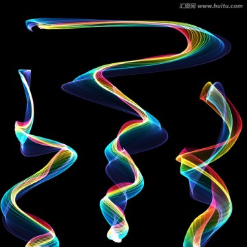 光影背景 梦幻线条