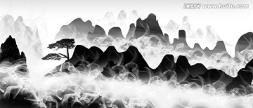 水墨黄山
