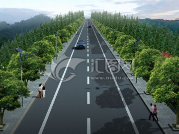 公路改造效果图