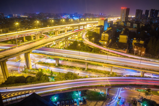 德胜高架路夜景