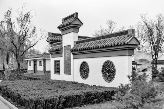 中式景观墙 影壁