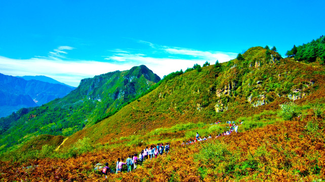 秋游 山冈