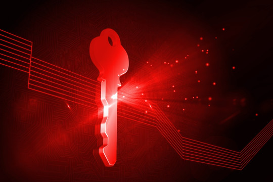 闪亮的红钥匙