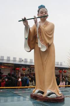 雕塑韩湘子