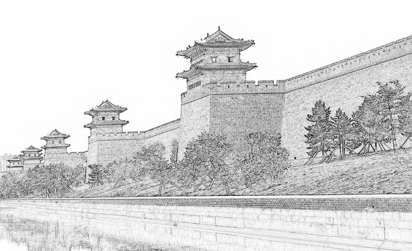 古建速写