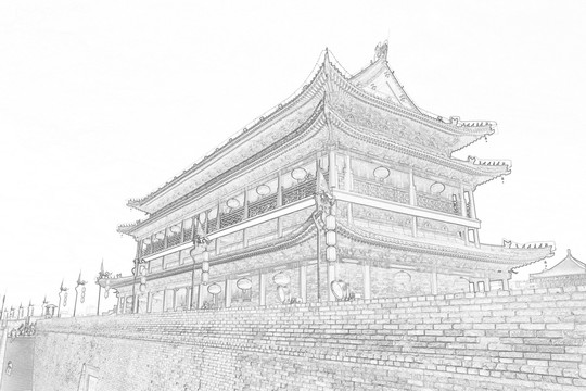 古建速写