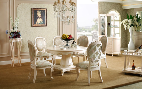 法式餐桌 欧式餐桌 餐椅