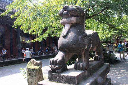 狮子 石狮子 石狮 武侯祠