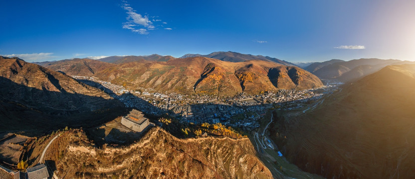 四川松潘古城全景图