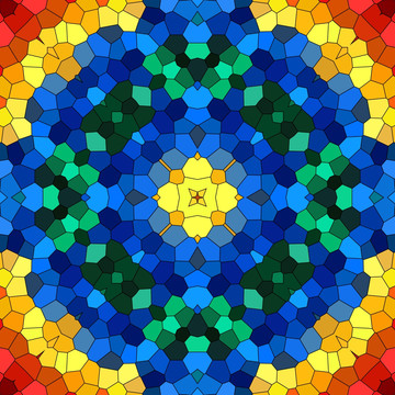 染色玻璃花纹