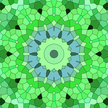 绿色染色玻璃图案