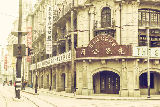 老上海街景 旧上海老建筑