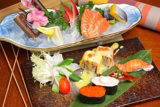 刺身拼盘 寿司拼盘 日本料理