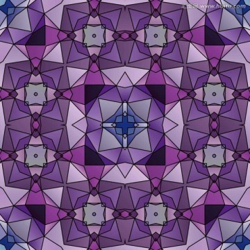 紫色染色玻璃图形