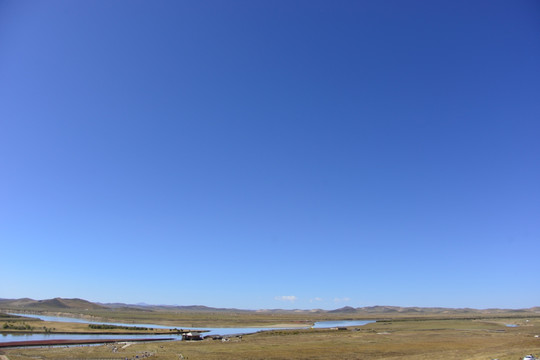 黄河九曲第一湾 河洲湿地草原