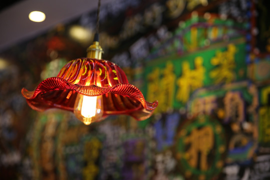 九龙冰室港式茶餐厅装饰旧式吊灯