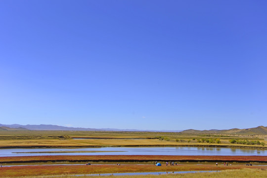 黄河九曲第一湾 河洲草原风光