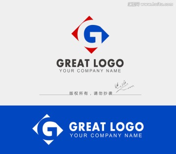 科技公司logo 字母G