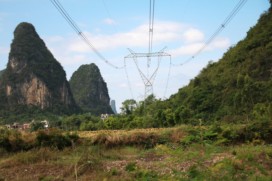 高压线塔架