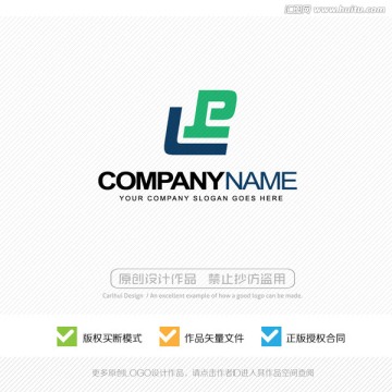 Lp字母 LOGO设计