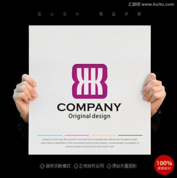 HK字母logo 标志设计