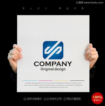 dp字母logo 标志设计