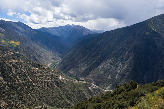 高原秋色 河谷 山谷