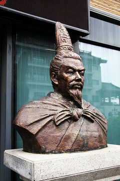 西安 大唐西市 名人雕像